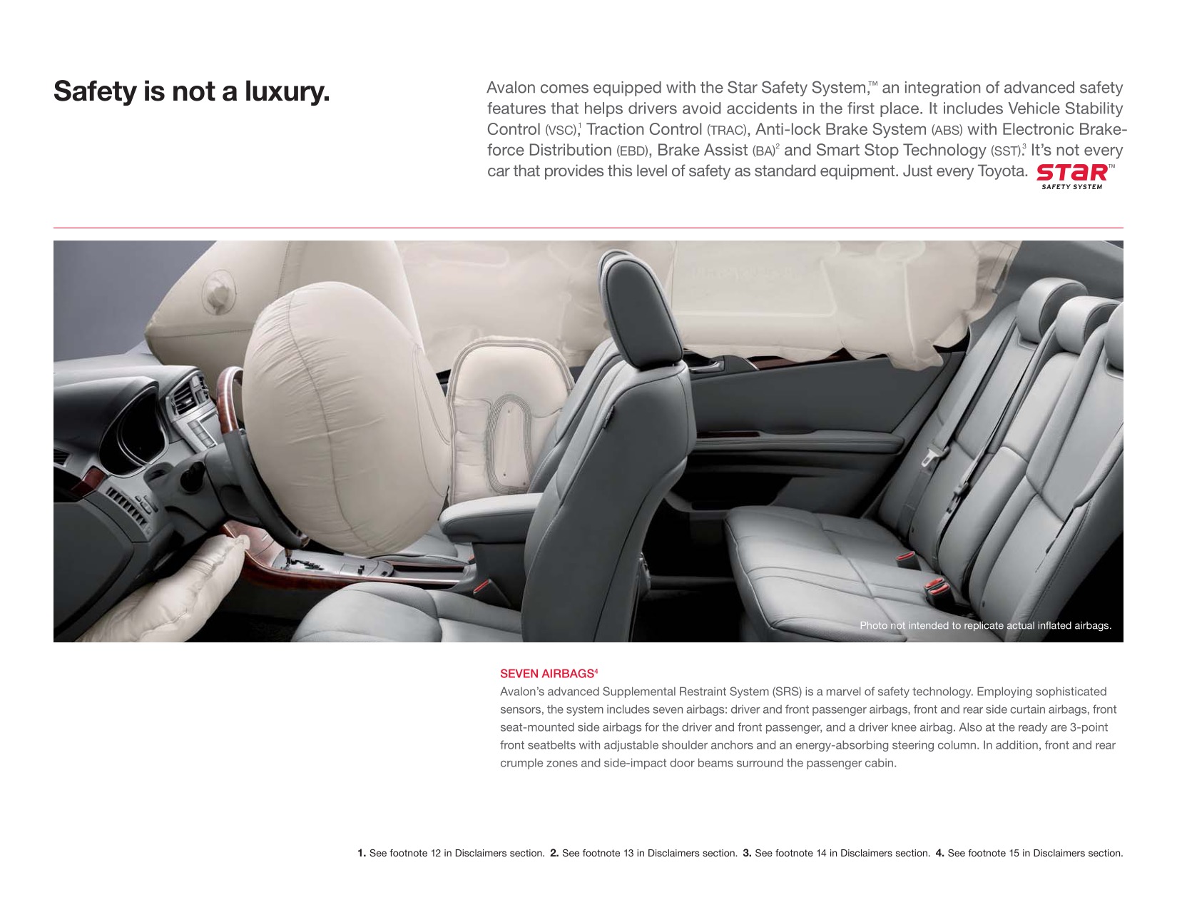 2012 Toyota Avalon Brochure Page 9